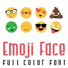 Emoji Face Full Color Font