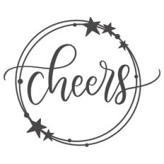 Cheers Star Circle Frame