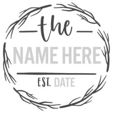 Personalized Family Name Branch Frame