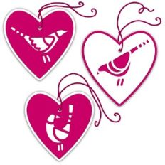 Song Bird Heart Gift Tags