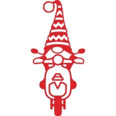 gnome on motorcycle