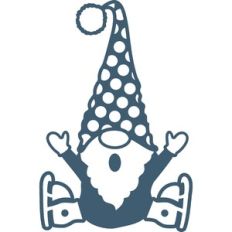 gnome with ice skates