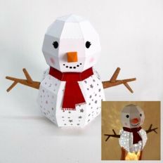 Snowman - lantern