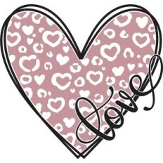 Love - Leopard Print Heart