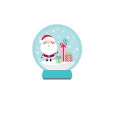 Snowglobe Santa - Let It Snow