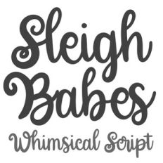 BFC Sleigh Babes Whimsical Script Font