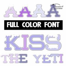 Kiss the Yeti Color Font
