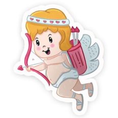 Cute Cupid print n cut sticker
