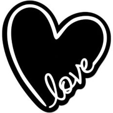 Love Heart Outline