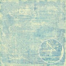 Blue Cream Print Vintage Grunge Ephemera Monoprint Background