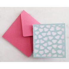 mini heart card and envelope