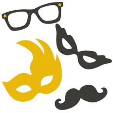 Party Mask and Glasses