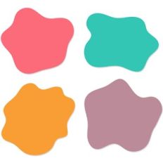 Round Brush Stroke Shapes