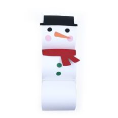 3D Snowman Paper Chain