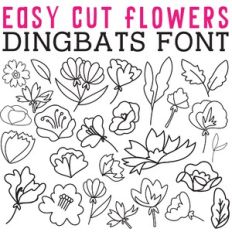 CG Easy Cut Flowers Dingbats