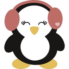 Girl Penguin with Ear Muffs