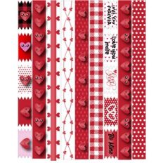 Valentine Washi Sticker Tape and Pieces
