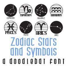 Zodiac Stars and Symbols Doodlebat