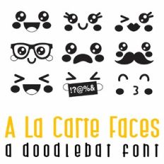 A La Carte Faces Doodlebat Font