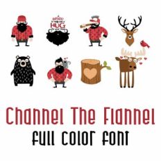 Channel The Flannel Full Color Font