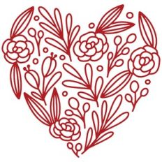 Flowers in Heart Shape