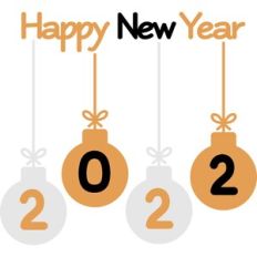 happy new year ornaments