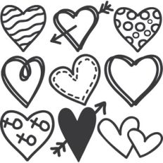 Doodle Hearts