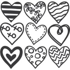 Doodle Hearts