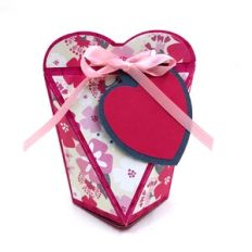 6 Sided Heart Top Pop Up Box