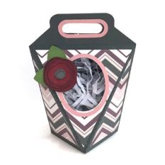 6 Sided Pop up Box with Layered Rose
