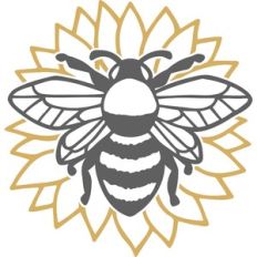 bee sunflower