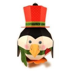 Penguin 3D Sphere Ornament