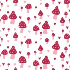 Valentine Mushrooms pattern