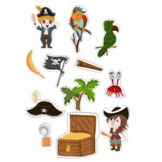 Pirate Print n Cut Stickers