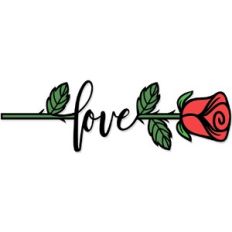 Valentine Rose Love Message