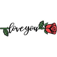 Valentine Rose Love You