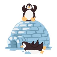 Penguins and Igloo