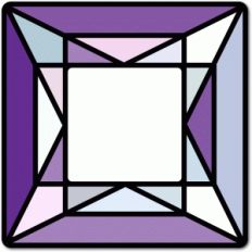 stained glass square stone