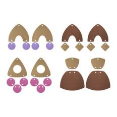 Desert style Earring Template, Faux Leather Earrings