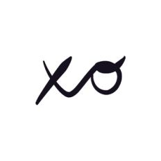 valentine's xo word art