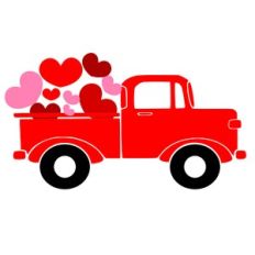 VALENTINE'S TRUCK HEARTS