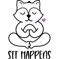 Sit Happens Yoga Fox