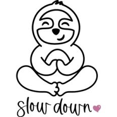 Slow Down Yoga Sloth