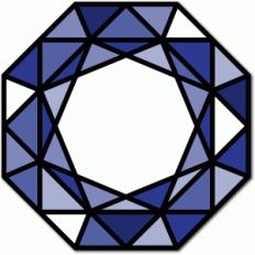stained glass octagon gem