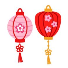 Pink Cherry Blossom Lanterns