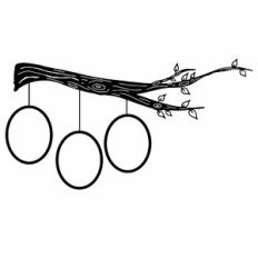 Family Tree Oval Branch - 3 People