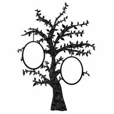 Family Tree - Oval - 2 People