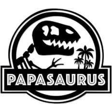 Papasaurus Dinosaur Logo