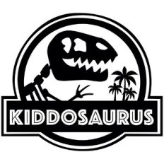 Kiddosaurus Dinosaur Logo
