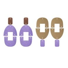 Arch Earring Template, U Shape Faux Leather Earrings
